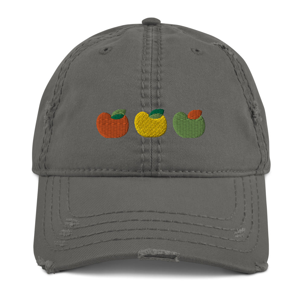 Happy Apples Distressed Dad Hat