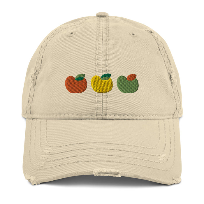 Happy Apples Distressed Dad Hat