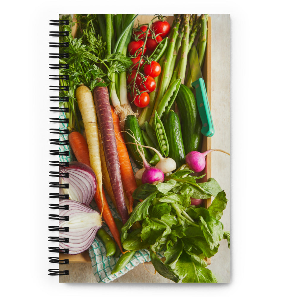 Garden Veggies Spiral notebook